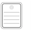 Image de - Carton - blanc - 40 x 50 mm 1000 unités Etiquettes de prix