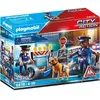 Image de Jeu de simulation barrage de police Playmobil Bleu TU A2602196