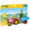 Image de 1.2.3 6964 Fermier avec tracteur et remorque