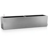 Image de Pot de fleur Balconera Steel 80, gris perle satiné