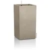Image de Lechuza   Pot de Fleurs d’Extérieur et d'Intérieur   Stone Canto   Réserve d'Eau Intégrée   Coloris Beige Sable   30 x 30 x 56 cm en occasion ou reconditionné