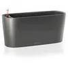 Image de Lechuza   Pot de Fleurs d'Interieur   Delta 20   Réserve d'Eau Intégrée   Coloris Anthracite   40 x 15 x 18 cm en occasion ou reconditionné