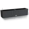 Image de Lechuza Lechuza Cottage Balconera Jardinière pour Balcon avec arrosage Automatique Aspect rotin Moka, Granite, Plastique, Granit, 79 x 19 x 19 cm, Brun en occasion ou reconditionné