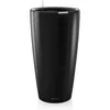 Image de Pot de fleur - LEC - Rondo Premium 40 - Noir brillant - Avec réserve d'eau - Diametre 40 cm