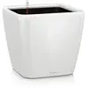 Image de Pot Quadro Premium LS 28 - kit complet, blanc brillant 28 cm