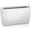 Image de Pot De Fleur Cararo Premium - Kit Complet, Blanc Brillant
