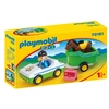 Image de Playmobil 1.2.3 70181 Cavalière avec voiture et remorque
