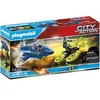 Image de Jouet city action avion de police Playmobil City Persec.Dron Multicolore 35x19x9 cm 628089