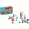 Image de Playmobil 71332 Classe sécurité routière - City Life - avec Trois Personnages, Six Panneaux Routiers, Deux vélos, Un mégaphone et des Accessoires - Dès 4 Ans en occasion ou reconditionné