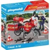 Image de Jeux de simulation pompier et moto Playmobil Rouge 14,2x4,1x14,2 cm A2401329