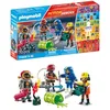 Image de PLAYMOBIL 71468 My figures : métiers à risque - avec quatres personnages du domaine des pompiers et des accessoires - Crée ton personnage unique & Combine tes personnages - Ville & Métiers - Dès 5 ans en occasion ou reconditionné