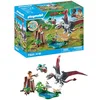 Image de Playmobil 71525 Drone d'observation avec dimorphodon - Gamme Dinos fabriquée avec Plus de 80% de matériaux recyclés ou biosourcés en Moyenne - Univers Dinos - Dès 4 Ans en occasion ou reconditionné