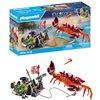 Image de Playmobil 71532 Pirate et Crabe géant - Prenez Le Large et embarquez pour Une Chasse au trésor en mer - Set Comprenant Un Canon, Un Projectile de grappin et Un Sabre - Pirates - Dès 4 Ans en occasion ou reconditionné