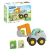Image de Playmobil 71684 Junior : Pelleteuse - Comprenant Un Toit de Cabine Repliable et 3 Pierres empilables - Jouet fabriqué à partir de matière d'origine végétale - Dès 12 Mois en occasion ou reconditionné