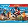 Image de Jeux de construction duo cascadeurs +quad et moto Playmobil Bleu 18,7x7,4x28,4 cm A2501908