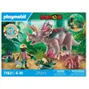Image de Dinos 71821 Tricératops avec bébé et explorateur