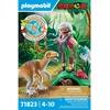 Image de Dinos 71823 Vélociraptor et explorateur avec lasso