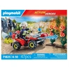 Image de Action Heroes 71825 Pompier avec quad et arbustes enflammés