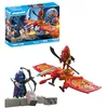 Image de Playmobil | Heroes | Drone des héros Contre Le méchant Ninja | Jouet à partir de 5 Ans | Cadeau pour Enfants | avec Drone & Figurines pour des Jeux de rôle Riches en Aventures | 71833 en occasion ou reconditionné