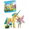 Image de Playmobil | Magic Unicorns | Licorne de Collection Fleur de Soleil avec fée | avec détails Magiques & Accessoires interchangeables | Cadeau Parfait pour Les Enfants à partir de 4 Ans | 71842 en occasion ou reconditionné