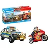 Image de Playmobil | Action Heroes | Poursuite de Police Pick- Up | Jouet de Police avec Effets sonores et Lumineux | Jouet d'aventure Plein d'action | pour Les Enfants à partir de 4 Ans | 71875 en occasion ou reconditionné