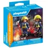 Image de Jeu de simulation Duo pompiers + Hache et extincteur Playmobil Bleu TU A2602195