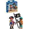 Image de Duo Pirates Avec Drapeau 72024