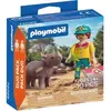 Image de Jeu de simulation Duo soigneur et rhinocéros Playmobil Multicolore TU A2601929