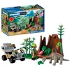 Image de Playmobil Dinos Cachette des Dinosaures, Explorateur de Dinosaures avec Quad, bébé T-Rex et bébé Brachiosaure, Jouet pour Enfants à partir de 4 Ans, 72069 en occasion ou reconditionné