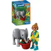 Image de Zoo : Elephanteau Et Gardien De Zoo 72092