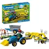 Image de Petit Tracteur Avec Andaineur A Foin 72163