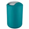 Image de WENKO Petite poubelle salle de bain, poubelle à couvercle basculant Brasil L, 6.5L, turquoise, Ø 19,5 x 31 cm en occasion ou reconditionné