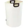 Image de - Panier à linge design scandinave Wabo - Diam. 40 x H. 60 cm - Beige - Wabo