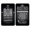 Image de Planches à découper en verre - Lot de 2 couvre plaques universels - Bon appétit