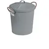 Image de - Poubelle de salle de bain design rétro Gara - 6 L - Gris - Gara