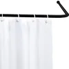 Image de WENKO Barre d'angle Universelle Noir - Tringle pour Rideau de Douche, Style Tendance Industriel, Fait en Aluminium, 2 x 2 cm, Couleur : Noir en occasion ou reconditionné