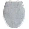 Image de Wenko Abattant WC Original Premium Concrete, abattant WC avec Frein de Chute, clipsable, Fixation INOX, duroplast antibactérien, 37x44,5 cm, Gris en occasion ou reconditionné