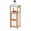 Image de - Etagère de salle de bain scandinave Finja - L. 34 x H. 89 cm - Blanc - Finja