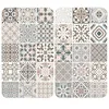Image de WENKO Plaque de Recouvrement Universelle Mod. Carreau, réglable en Hauteur pour Tout Type de cuisinière, Planche à découper et Protection Anti-éclaboussures, Verre, 30 x 52 cm, 2 pièces en occasion ou reconditionné