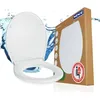 Image de WENKO Abattant WC Ostuni avec Frein de Chute | Lunette toilettes clipsable avec Fixation INOX |Assise jusqu'à 300kg | Thermoplastique haute qualité et hygiènique | 37 x 44,5 cm | Blanc en occasion ou reconditionné