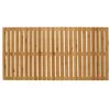 Image de WENKO Caillebotis de bagnoire Bambou | Tapis de Bain | Caillebotis pour la Douche | Salle de Bain, Piscine, Sauna | avec Pieds antidérapants antiglisse| Sécurité| Bambou | 100x50x2,3cm | Bois en occasion ou reconditionné