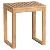 Image de WENKO Tabouret Multifonction Bambusa | Utilisation Polyvalente | Ameublement Salle de Bain | Support Rangement | Tabouret pour Coiffeuse | Table d'appoint | Bambou certifié FSC® | 40x30x46cm | Bois en occasion ou reconditionné