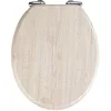 Image de WENKO Abattant WC Chêne gris - abaissement automatique, MDF, 35.5 x 42 cm, Gris en occasion ou reconditionné