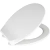 Image de WENKO Abattant WC Premium KOS | Frein de Chute | Abattant WC clipsable avec Fixation INOX | Nettoyage Facile | Resistant à la Casse et aux Rayures | Thermoplastique | Forme Ovale | 37,5x42cm |Blanc en occasion ou reconditionné
