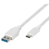 Image de Câble USB C vers USB A 1 m Blanc