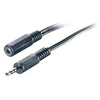 Image de Câble audio professional [1x jack mâle 3.5 mm - 1x jack femelle 3.5 mm] 2.00 m noir