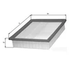 Image de Filtre À Air 432 Mahle Mahle Lx432 Opel