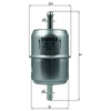 Image de Filtre À Carburant Kl 18 Of Mahle Mahle Kl18of Mercedes-Benz;Puch