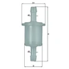 Image de Filtre À Carburant Kl 26 Of Mahle Mahle Kl26of