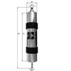 Image de Filtre À Carburant Kl 104/1 Mahle Mahle Kl104/1 Bmw